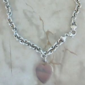 Thick Sterling Heart Chain